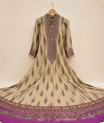 Aarohi Printed Crepe  Gown