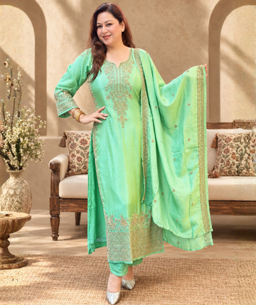 Panna – Embroidered Festive Suit Set