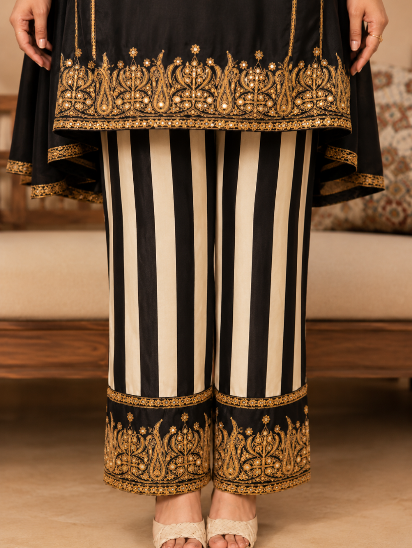 Mehrunisa Royale Embellished Suit Set with Dupatta (3-Piece Set)
